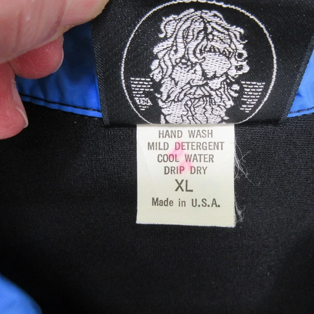 O'Neill Men Vintage Jacket XL Wetsuit Style Windbreaker Colorblock Blue USA
